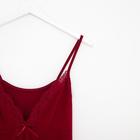 Ночная сорочка женская, цвет бордовый, размер 46 - Фото 4