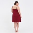 Ночная сорочка женская, цвет бордовый, размер 48 - Фото 3