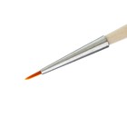 Кисть Синтетика Круглая №0 (диаметр обоймы 1 мм; длина волоса 5 мм), деревянная ручка, Calligrata - Фото 2
