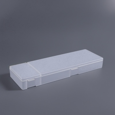 Бокс для хранения мелочей, 2 ячейки, 21×7×2.5 см, белый