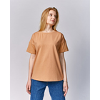 Футболка женская MINAKU OVERSIZE FIT: цвет рыжий, р-р 42 - Фото 3