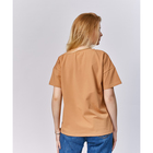 Футболка женская MINAKU OVERSIZE FIT: цвет рыжий, р-р 42 - Фото 4