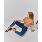 Футболка женская MINAKU OVERSIZE FIT: цвет рыжий, р-р 42 - Фото 5