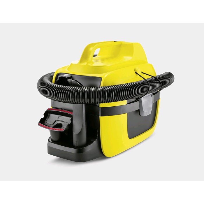 Пылесос Karcher WD1 Compact Battery, беспроводной, 230 Вт, 7 л, шланг 1.2 м, чёрно-жёлтый - фото 51319145