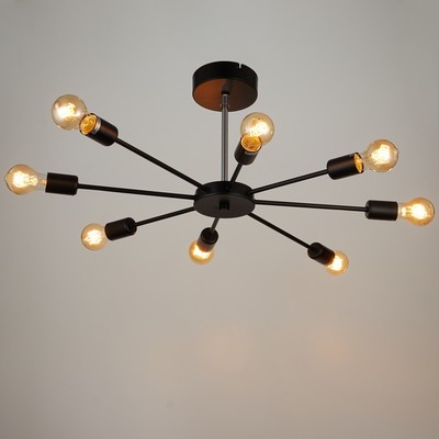 Люстра 80008/8 8×40 Вт Е27 черный 90×73×28 см