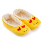 Тапочки женские цвет жёлтый/сердечки, размер 40 - Фото 1