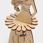 Салфетница деревянная «Индийская красавица», с подставкой под зубочистки, 25×13×13 см - Фото 4