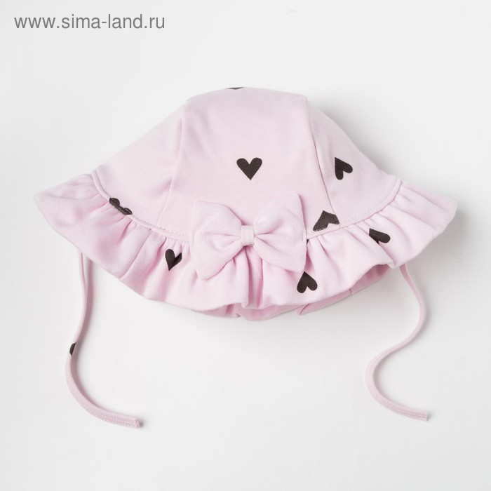 

Панамка Крошка Я "Сердечки", розовый, р.42