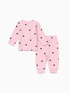 Костюм для девочки (джемпер, брюки) «Крошка Я» Cute, рост 62-68 см, розовый - Фото 6