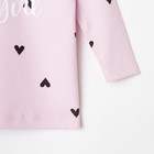 Комплект: джемпер, брюки Крошка Я "Cute", розовый, рост 74-80 см - Фото 3