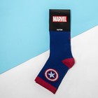 Носки "Капитан Америка", Мстители, синий, 23-25 см - Фото 3