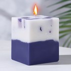 Свеча- куб с мозаикой "Ягодная корзина" ароматическая, 5×6 см - фото 318330765