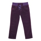 Брюки для девочек, рост 86 см, цвет фиолетовый - фото 108426893