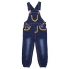 Комбинезон джинсовый для девочек, рост 86 см - Фото 1