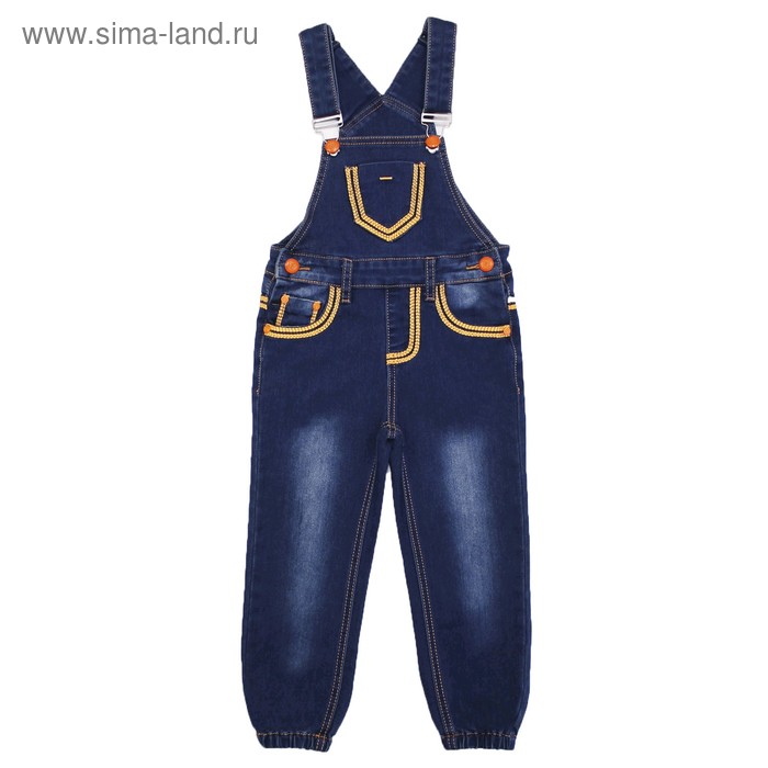 Комбинезон джинсовый для девочек, рост 86 см - Фото 1
