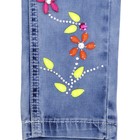 Костюм джинсовый для девочек, рост 110 см, цвет голубой - Фото 5