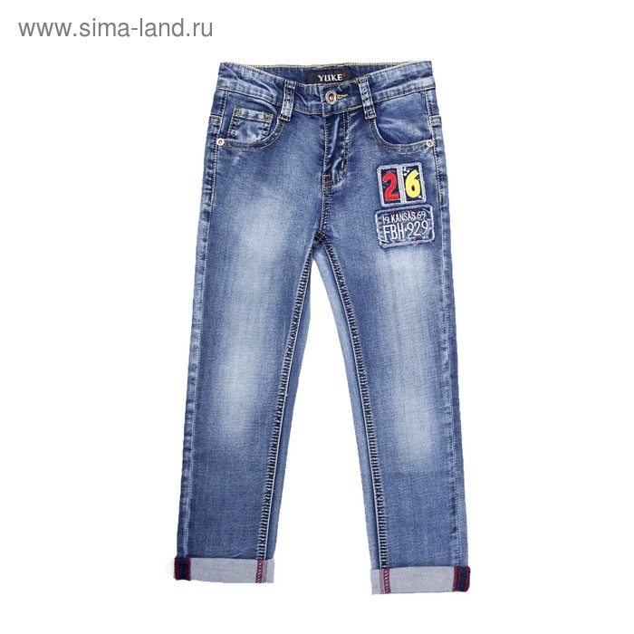 Джинсы для мальчиков, рост 92 см - Фото 1
