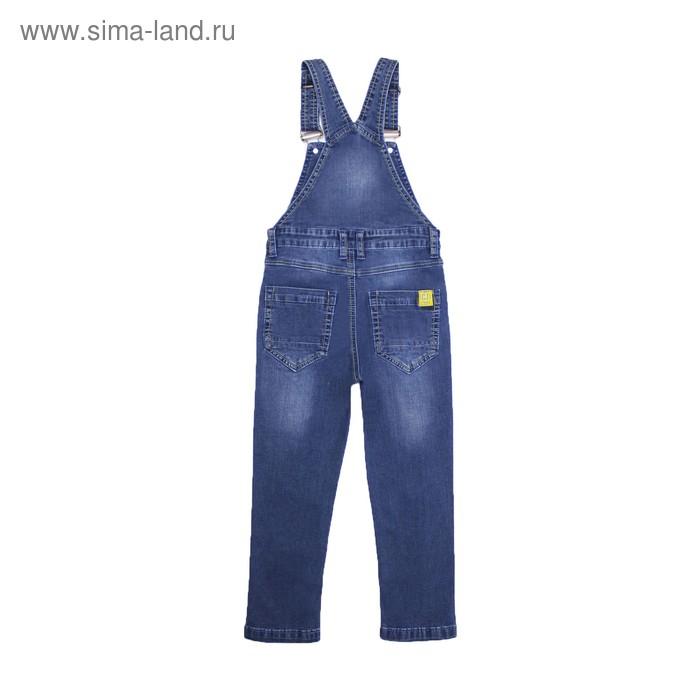 Комбинезон джинсовый для мальчиков, рост 134 - Фото 1