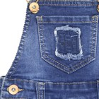Комбинезон джинсовый для мальчиков, рост 80 - Фото 4