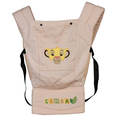 Рюкзак-кенгуру Polini Kids Disney Baby «Король Лев», с вышивкой, цвет бежевый