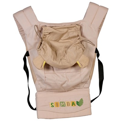 Рюкзак-кенгуру Polini Kids Disney Baby «Король Лев», с вышивкой, цвет бежевый