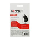 Мышь SONNEN М-2241Bk, проводная, оптическая, 1000 dpi, USB, 1.3 м, черная - Фото 6