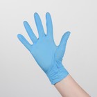 Перчатки нитриловые Malibri «Универсальные», размер L, 100 шт/уп, цвет голубой - Фото 1