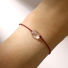 Браслет желаний «Горный хрусталь» на бордовой нити, длина регулируется, 11 см - Фото 3