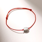 Браслет желаний «Аквамарин» на бордовой нити, длина регулируется - Фото 2