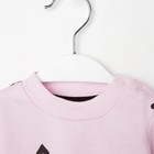 Комплект: джемпер и брюки Крошка Я «Сердечки», цвет розовый/серый, рост 80-86 см - Фото 3