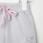 Комплект: джемпер и брюки Крошка Я «Сердечки», цвет розовый/серый, рост 80-86 см - Фото 6