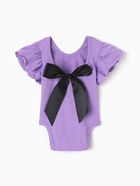 Боди Крошка Я «Чёрный бант», рост 86-92 см, фиолетовое - фото 53794427