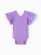 Боди Крошка Я «Чёрный бант», рост 80-86 см, фиолетовое - фото 53794433