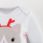 Боди детское «Крошка Я» Winter party, рост 80-86 см, белое - Фото 6