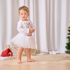 Боди детское «Крошка Я» Winter party, рост 80-86 см, белое - Фото 1