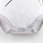 Боди с дл. рукавом Крошка Я "Снеговик", рост 68-74 см, белый - фото 25348218