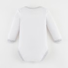 Боди с дл. рукавом Крошка Я "Снеговик", рост 68-74 см, белый - фото 25348219