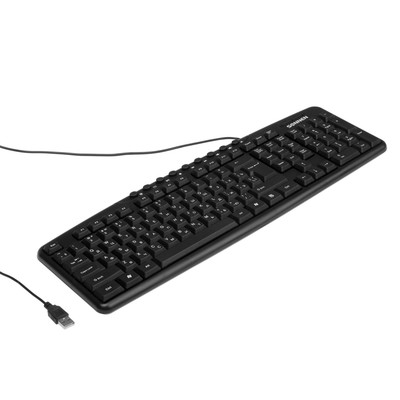 Клавиатура SONNEN KB-8137, проводная, мембранная, 116 клавиш, USB, черная