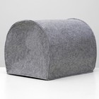 Домик для животных «Будка WELCOME», 33×33×45 см, войлок, серый - Фото 4