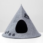 Домик для животных из войлока «Вигвам MEOW », 53×41×53 см - Фото 1