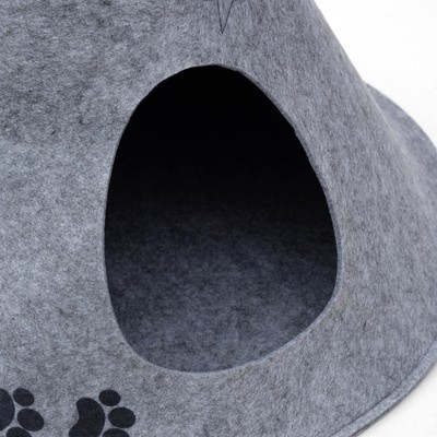 Домик для животных из войлока «Вигвам MEOW », 53×41×53 см