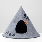 Домик для животных из войлока «Вигвам MEOW », 53×41×53 см - Фото 6