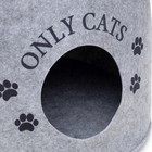 Домик для животных из войлока "Ушастик ONLY CATS", 46 х 46 х 43 см - Фото 5