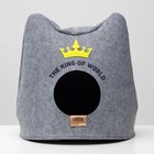 Домик для животных «Ушастик королевский», 46×46×43 см, войлок, серый - Фото 6