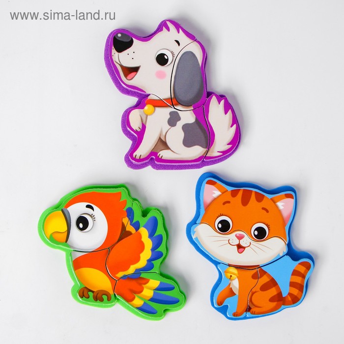 Игрушка развивающая «Весёлые липучки. Домашние животные» - Фото 1