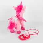 Мягкая игрушка «Единорог», механическая, на поводке, цвета МИКС - Фото 2