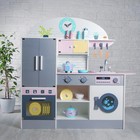Игровой набор «Кухонный модуль «Счастье»» с деревянной посудой - Фото 1