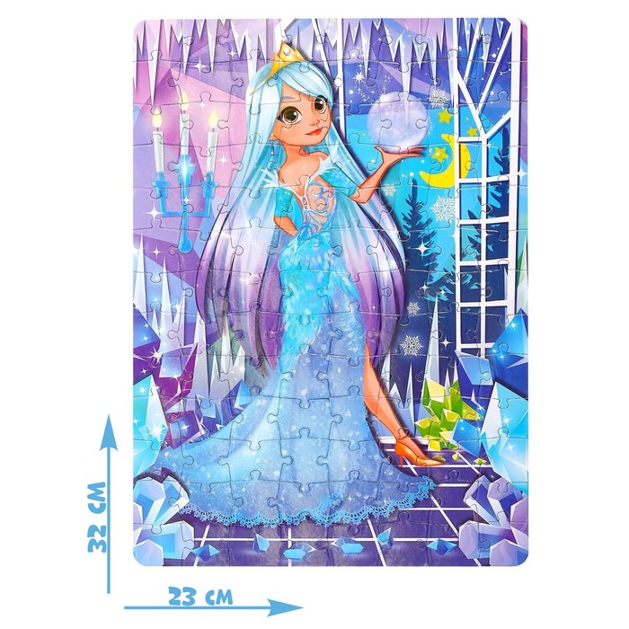 Пазл «Снежная принцесса», 104 элемента - фото 1890937782