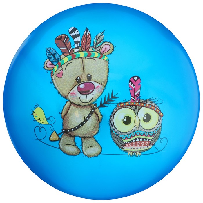 Мяч детский «Животные», d=22 см, 60 г, цвет МИКС - фото 1905658239