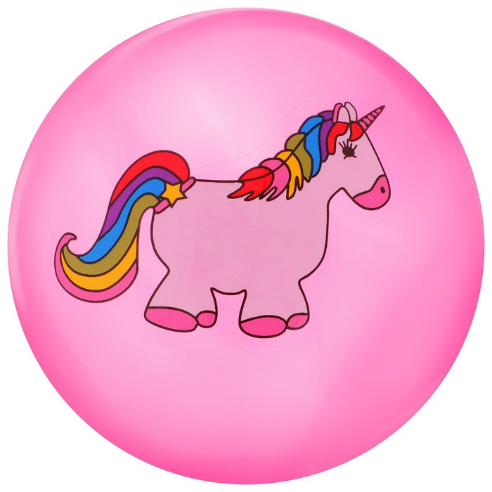 Мяч детский «Пони и Единороги», d=22 см, 60 г, цвет МИКС - фото 1883554025